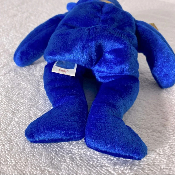 Vintage Ty Beanie Baby Blue Unity Bear Bear - Picture 3 of 13